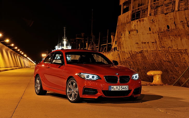 2014 BMW M235i, red bmw coupe, cars, mi, HD wallpaper