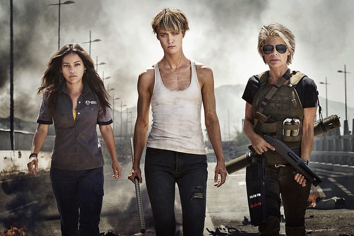 Linda Hamilton, Terminator 6, 8K, Sarah Connor, Natalia Reyes