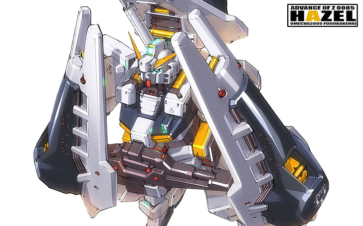 anime, Mobile Suit Gundam, technology, white background, studio shot, HD wallpaper