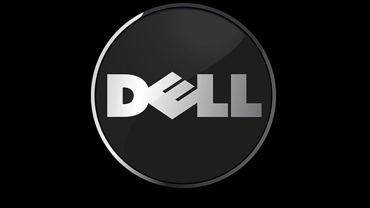 Dell, computer, hardware, sign, communication, circle, geometric shape, HD wallpaper