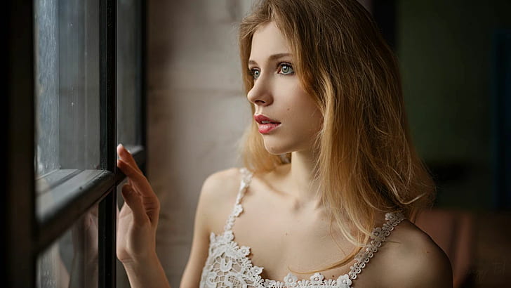 Elizaveta Podosetnikova, women, Sergey Zhirnov, model, face, HD wallpaper