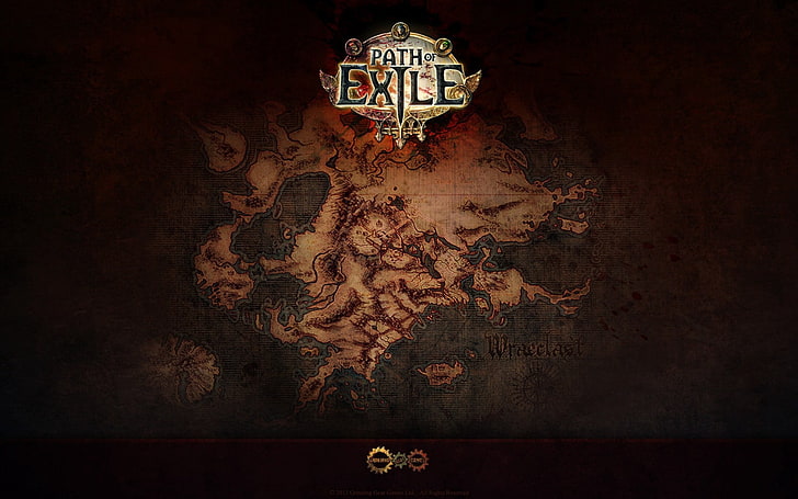 Path of Exile map wallpaper, mmo, game, card, online, backgrounds, HD wallpaper
