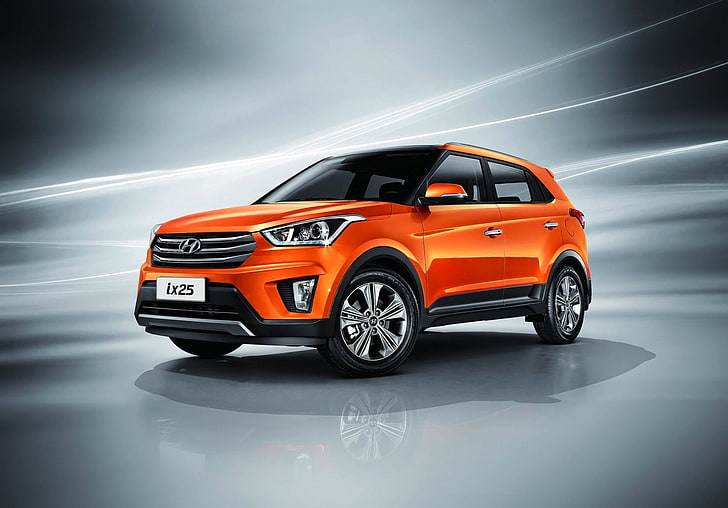 HD wallpaper: Hyundai, Car, Hyundai Creta, Orange Car, SUV, Vehicle |  Wallpaper Flare