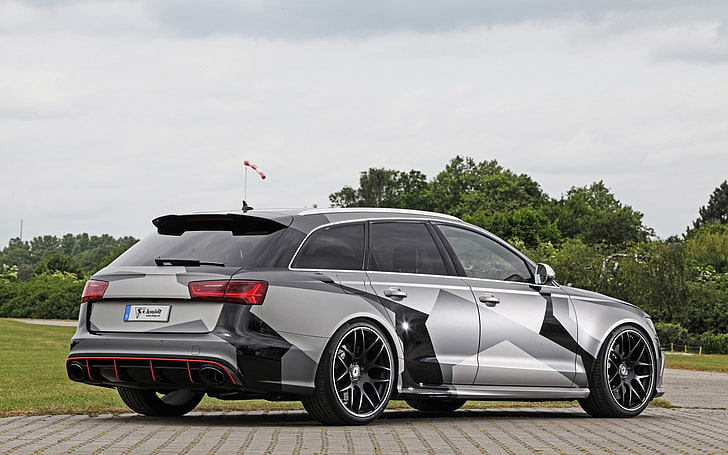 Schmidt Revolution, Audi, Audi RS6 Avant, car, transportation, HD wallpaper