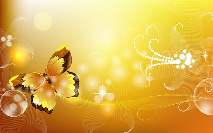 Vector Butterfly, buterfly, insect, graphics, HD wallpaper