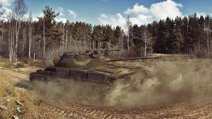 World of Tanks, render, wargaming, nature, forest, tree, plant, HD wallpaper