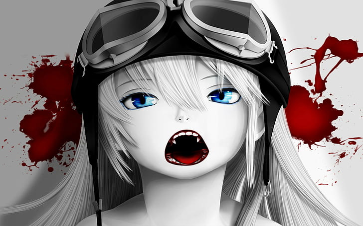 HD wallpaper: Anime, Girl, Vampire, Blood, Glasses, Mask, fear, horror,  halloween | Wallpaper Flare