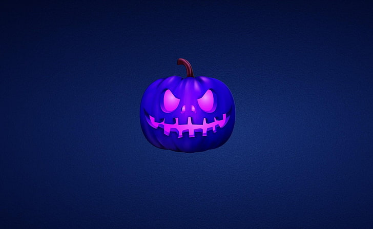 purple pumpkin clipart, halloween, holiday, background, spooky, HD wallpaper