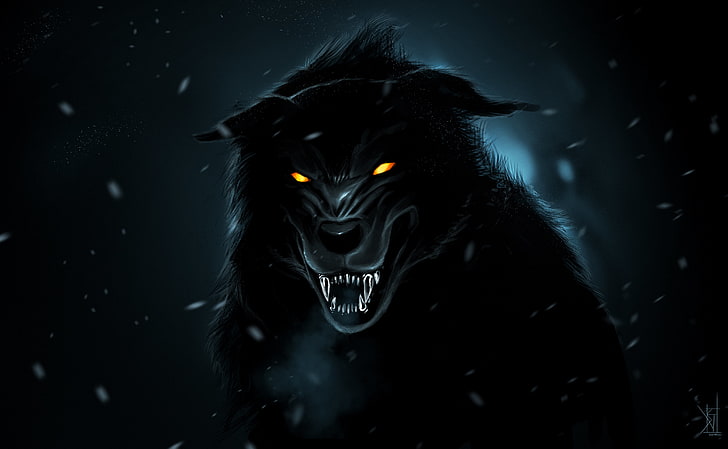 black panther illustration, predator, fangs, grin, art, by TheRisingSoul, HD wallpaper