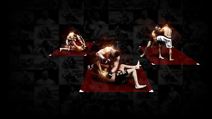men's black shorts collage, fighters, mma, Champions, ufc, mixed martial arts, HD wallpaper