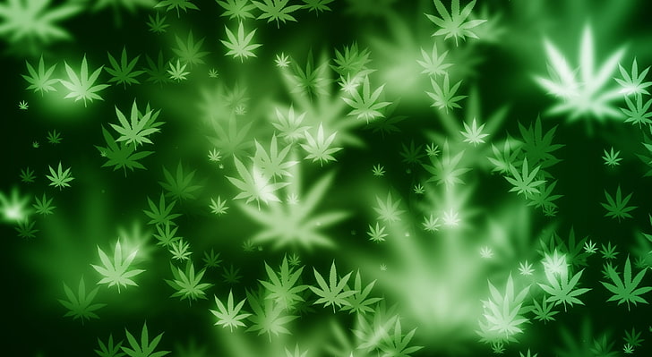 Weed Bokeh, cannabis clipart, Funny, Green, Artistic, Background