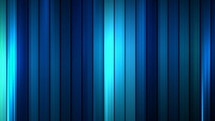gradient, blue, lines, digital art, HD wallpaper