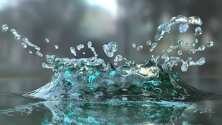 HD wallpaper: water drops, droplets, motion, splashing, nature, close-up |  Wallpaper Flare