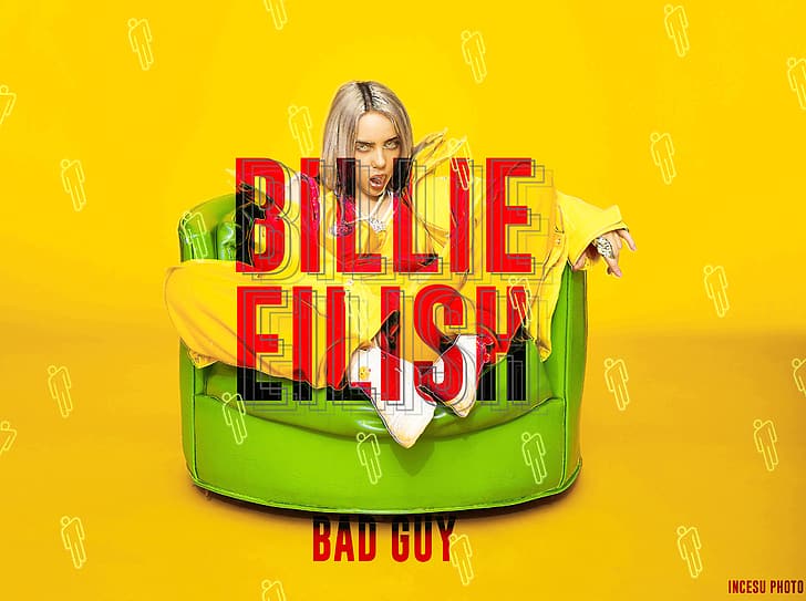 Billie Eilish, Bad guys, HD wallpaper