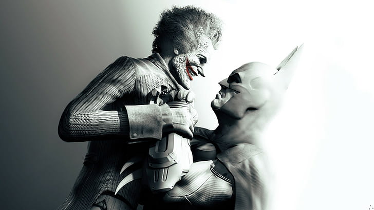 Batman arkham city, The joker, Character, Smile, Makeup, Look