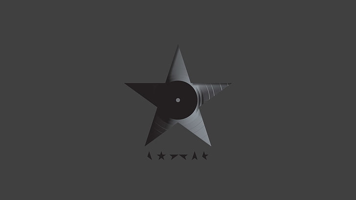 ★, David Bowie, Black Star, copy space, studio shot, no people