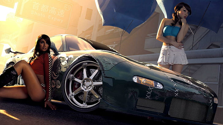 Woman Nfs, racing, need for speed, cars, game, games, HD wallpaper