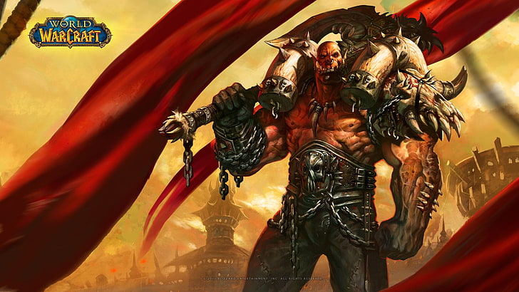 World Warcraft wallpaper,  World of Warcraft, warrior, video games