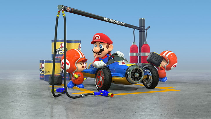 Mario Kart 8, video games, Toad (character), Mario Bros., Nintendo, HD wallpaper