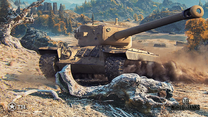 American, WoT, World of Tanks, T34, Wargaming HD wallpaper