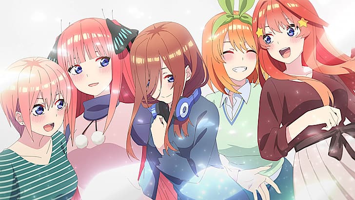 anime, anime girls, Anime screenshot, 5-toubun no Hanayome