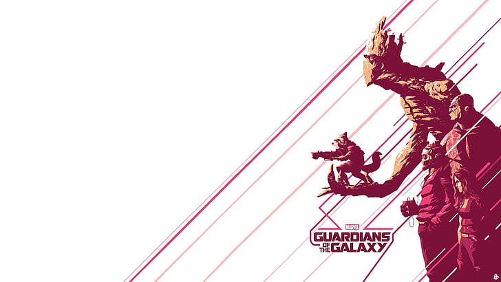 Marvel Guardians of the Galaxy wallpaper, Star Lord, Gamora, Rocket Raccoon, HD wallpaper