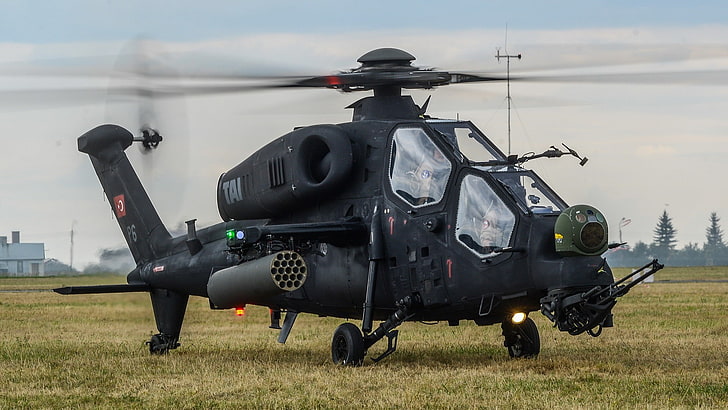 helicopters, TAI/AgustaWestland T129, military, Turkish Armed Forces