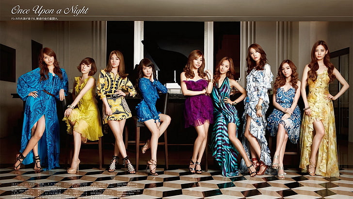women's purple strapless dress, SNSD, Girls' Generation, Asian, HD wallpaper