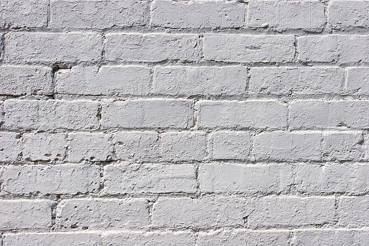 white brick wall, pattern, backgrounds, wall - Building Feature, HD wallpaper