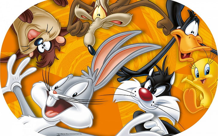 HD wallpaper: Looney Tunes Cartoon Bugs Bunny Cat Sylvester Coyote Daffy  Duck Tasmanian Devil Tweety Hd Wallpapers For Desktop 2560×1600 | Wallpaper  Flare