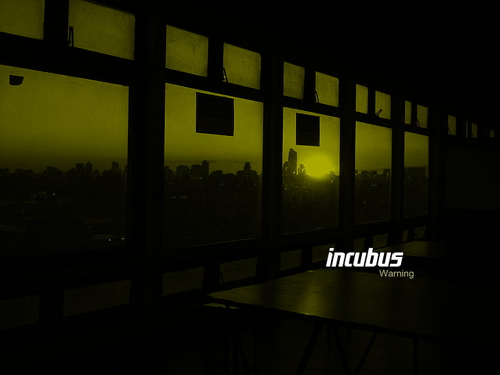 Incubus HD, black and white wall paint, music, HD wallpaper