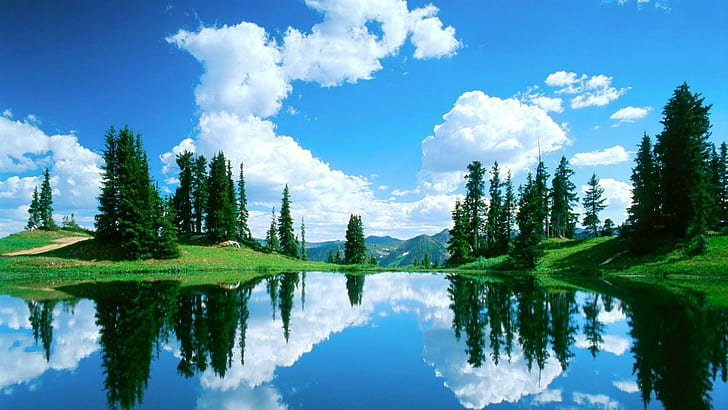 Alpine Mountain Lake ~ Colorado Usa, nature, lakes, beauty, mountains, HD wallpaper