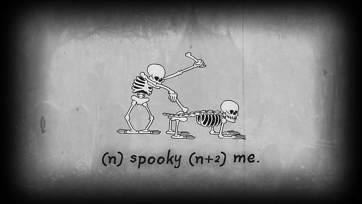 spooky, skeleton, Major League Gaming, vignette, communication, HD wallpaper