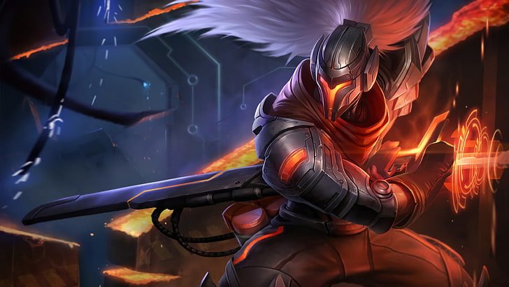 gray knight wallpaper, Yasuo (League of Legends), real people, HD wallpaper