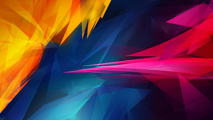 minimalism, multi colored, backgrounds, abstract, shape, design, HD wallpaper
