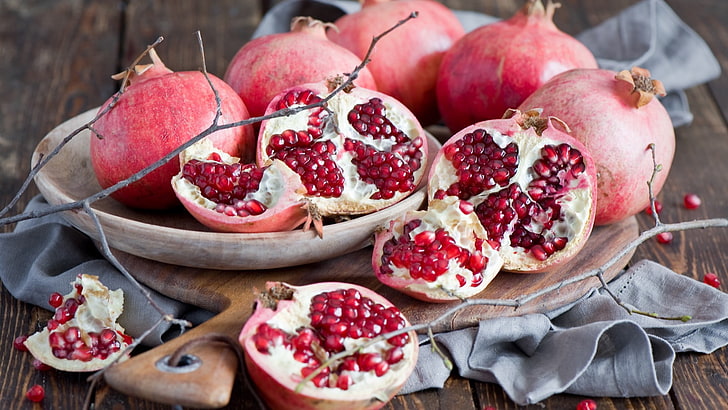 pomegranate fruits, food, food and drink, healthy eating, freshness