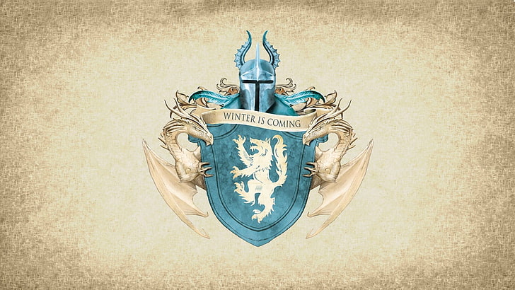 Game of Thrones House Stark sigil, coats of arms, sigils, Winter Is Coming, HD wallpaper