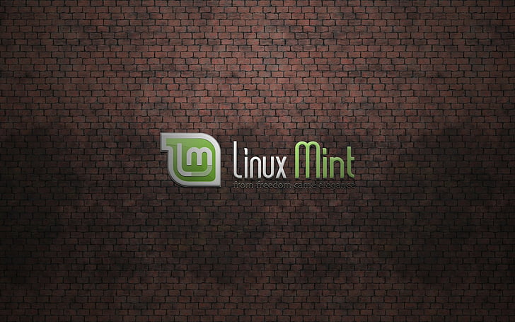 Technology, Linux, Brick, Linux Mint, Logo, Operating System, HD wallpaper