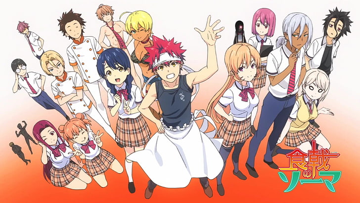 Anime, Sōma Yukihira, Erina Nakiri, Food Wars: Shokugeki No Soma, HD  wallpaper