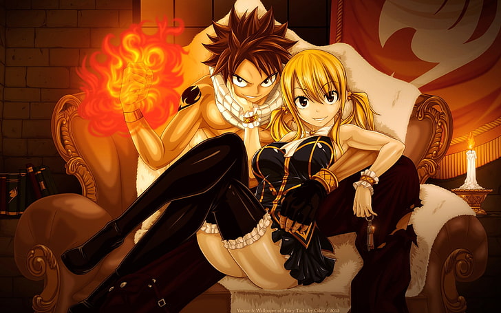 Fairy Tail Lucy And Natsu HD wallpaper | Pxfuel