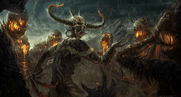 Diablo, Diablo III, Battle, Creature, Dark, Demon, Fantasy, HD wallpaper