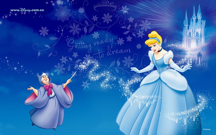 Cinderella and the Magic, cinderella and fairy god mother illustration, HD wallpaper