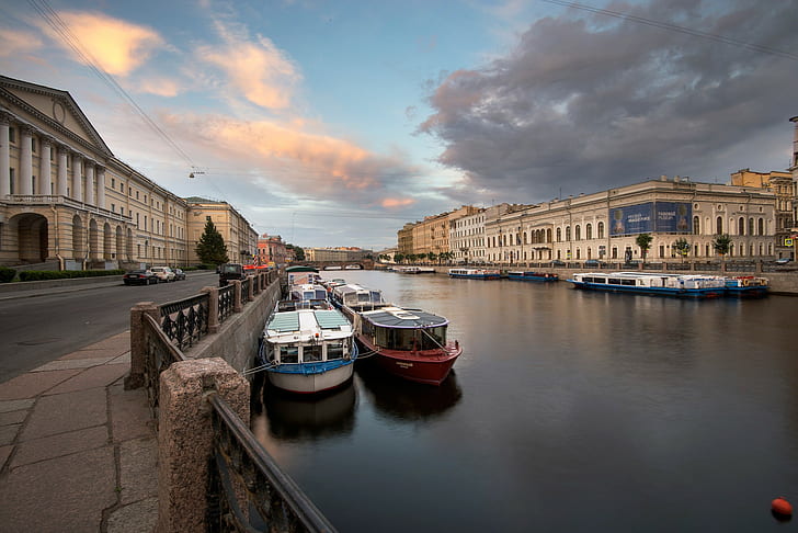 St. Petersburg, Fontanka river, HD wallpaper
