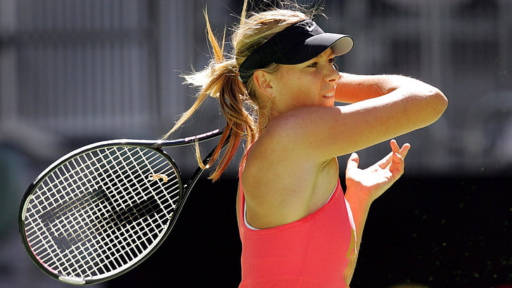 Maria Sharapova, tennis, women, one person, young adult, racket