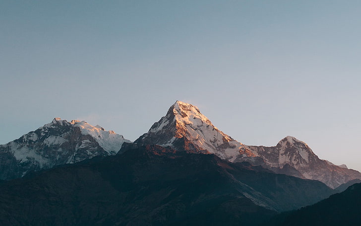 Annapurna dakshin mountains-Nature HD Wallpaper, sky, scenics - nature
