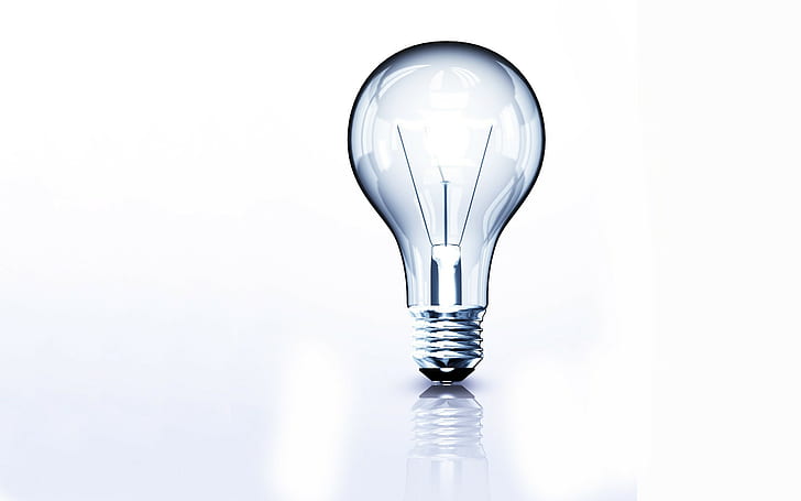 HD wallpaper: lightbulb, lights, light bulb, simple background, white  background | Wallpaper Flare