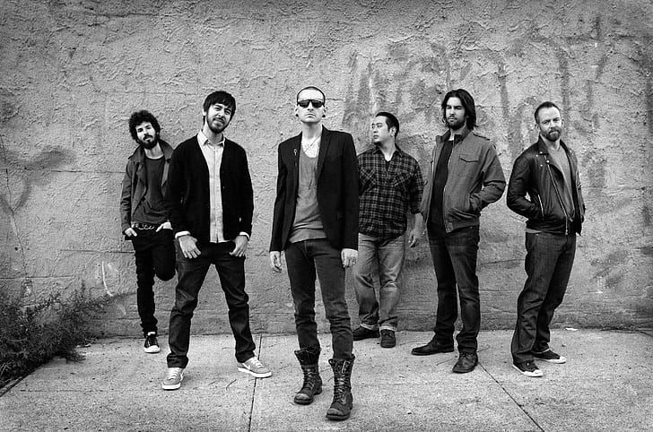 HD wallpaper: Band (Music), Linkin Park, Black and White, Chester Bennington  | Wallpaper Flare