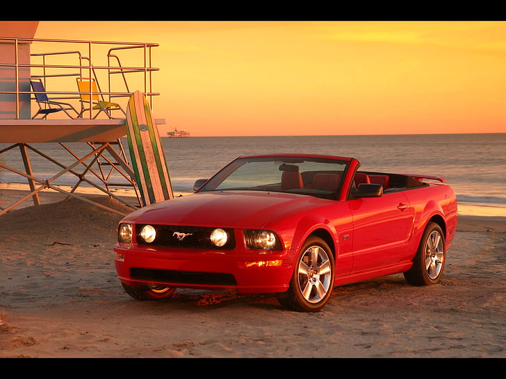 Hd Wallpaper Ford Iacocca Silver 45th Anniversary Mustang 2005 Ford Mustang Gt Wallpaper Flare