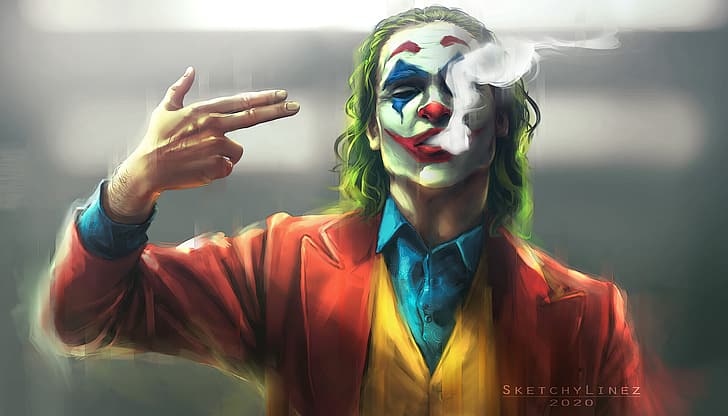 HD wallpaper: Joker, Joker (2019 Movie), Joaquin Phoenix, fan art, drawing  | Wallpaper Flare