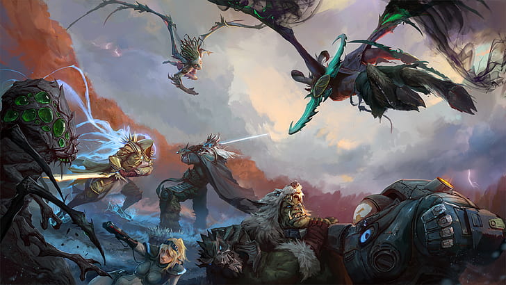 Video Game, Heroes of the Storm, Abathur (StarCraft), Illidan Stormrage, HD wallpaper